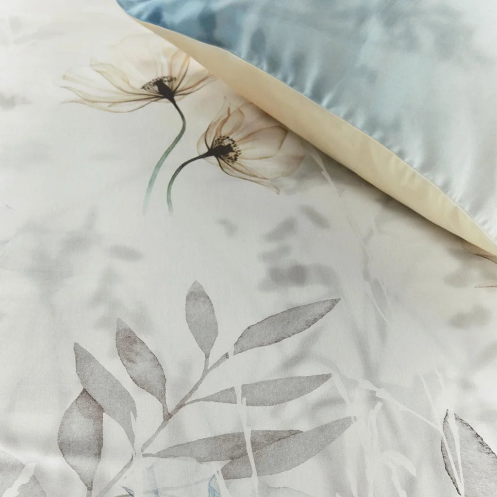 Quilt Cover Set Bedding House Isabelle Light Blue Cotton