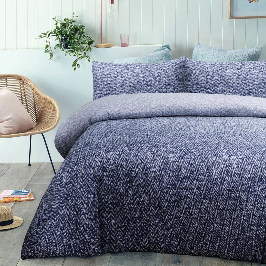 Quilt Cover Set Big Sleep Andes Navy - Queen - Home & Garden
