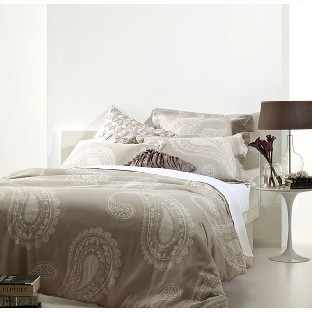 Quilt Cover Set Gainsborough Olivia Stone - Queen - Home &