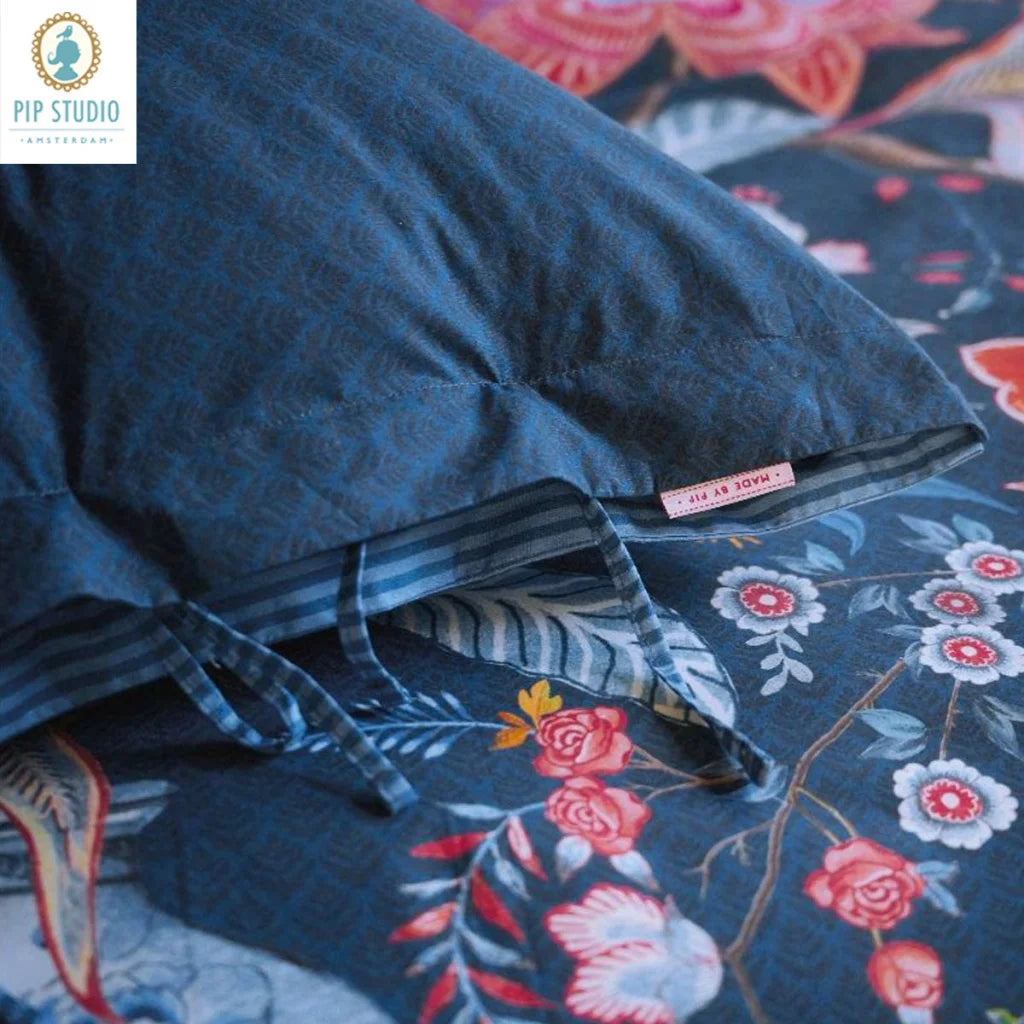 Quilt Cover Set King PIP Studio Tree of Life Dark Blue 100%