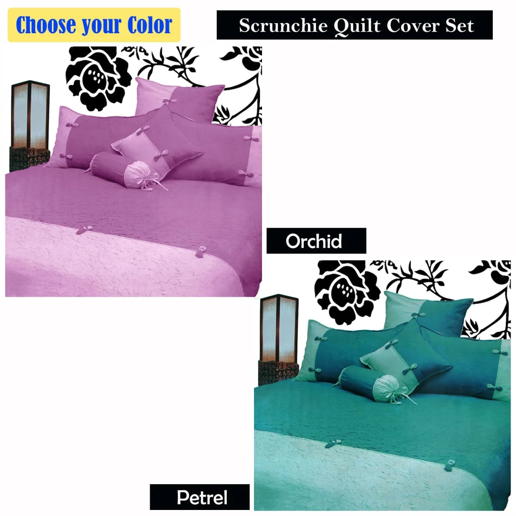 Quilt Cover Set Phase 2 Scrunchie Orchid King - Home &