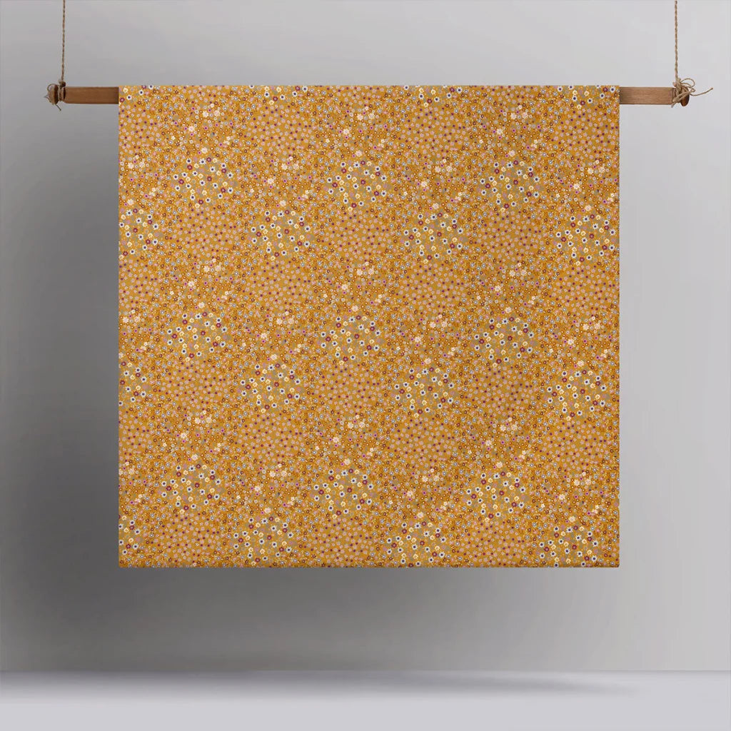 Quilt Cover Set Queen Accessorize Lisa Ochre Washed Cotton