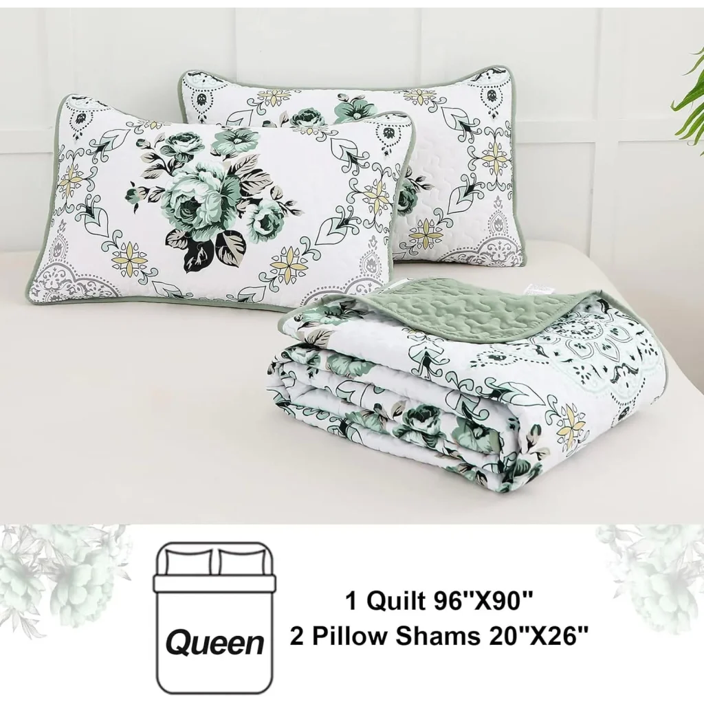 Quilted Bedspread & Pillowcases Set - Exquisite Touch