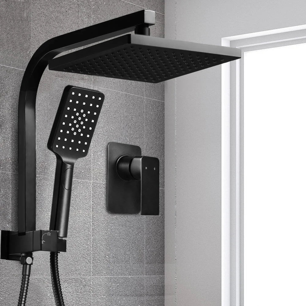 Rain Shower Head Mixer 8″ Square Handheld High‑Pressure