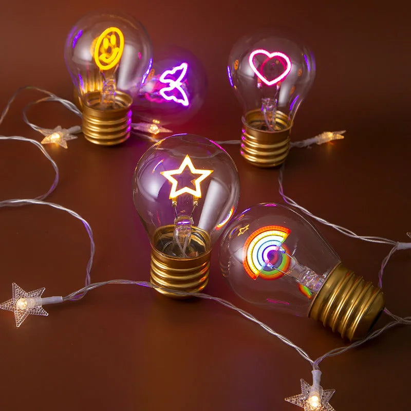 Rainbow Shape Portable USB Rechargeable LED Bulb - Night