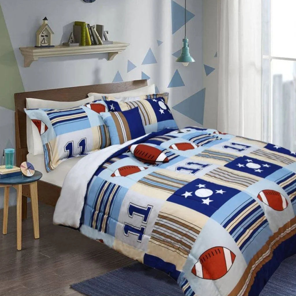 Ramesses 5 Piece Kids Comforter Set Double - Sports