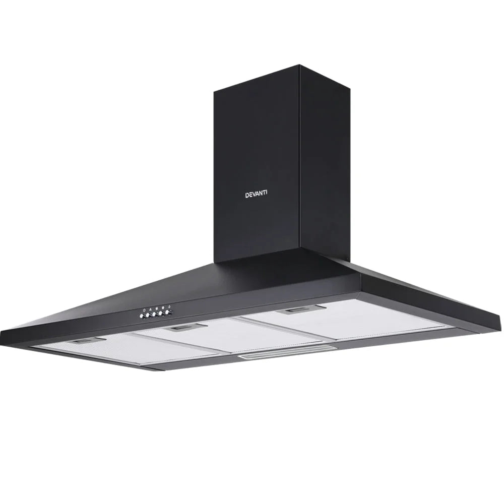 Range Hood 90cm 900mm Kitchen Canopy LED Light Wall Mount