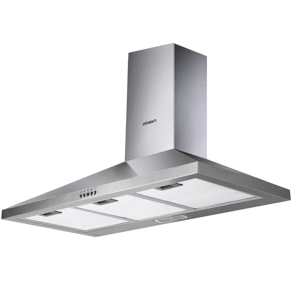 Range Hood 90cm 900mm Kitchen Canopy Stainless Steel Wall