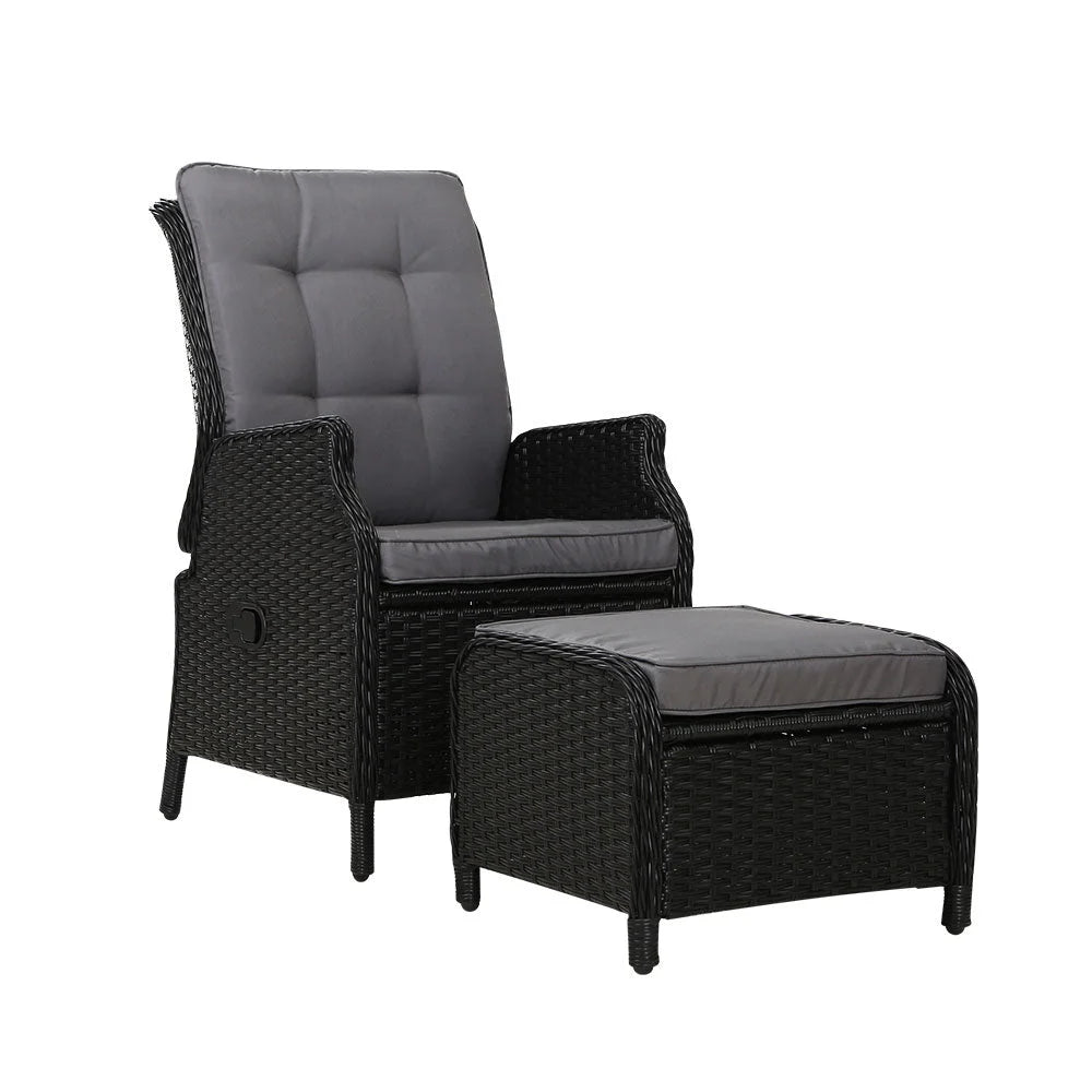 Recliner Chair Sun lounge Outdoor Furniture Patio Wicker