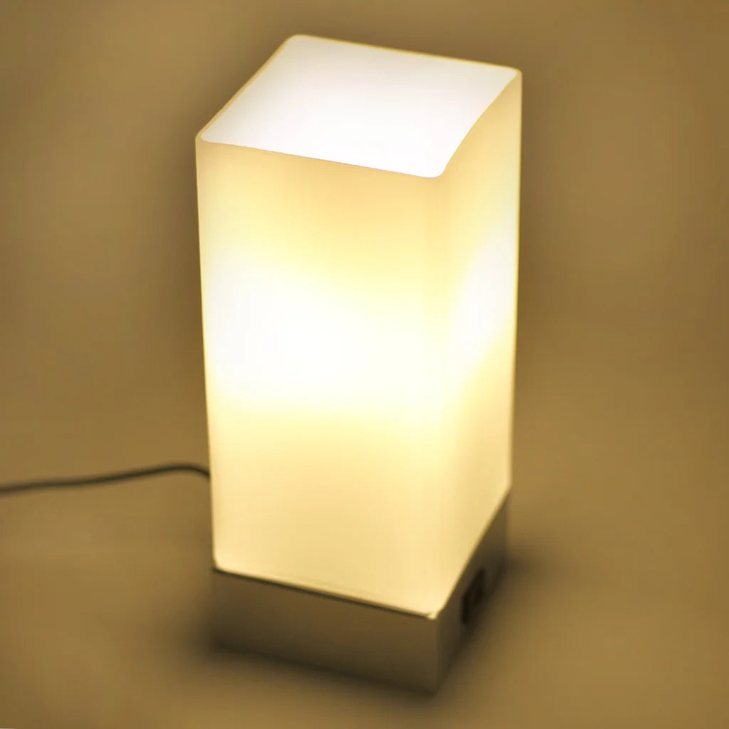 Rectangle Touch Lamp Jessica with USB Port - Home & Garden