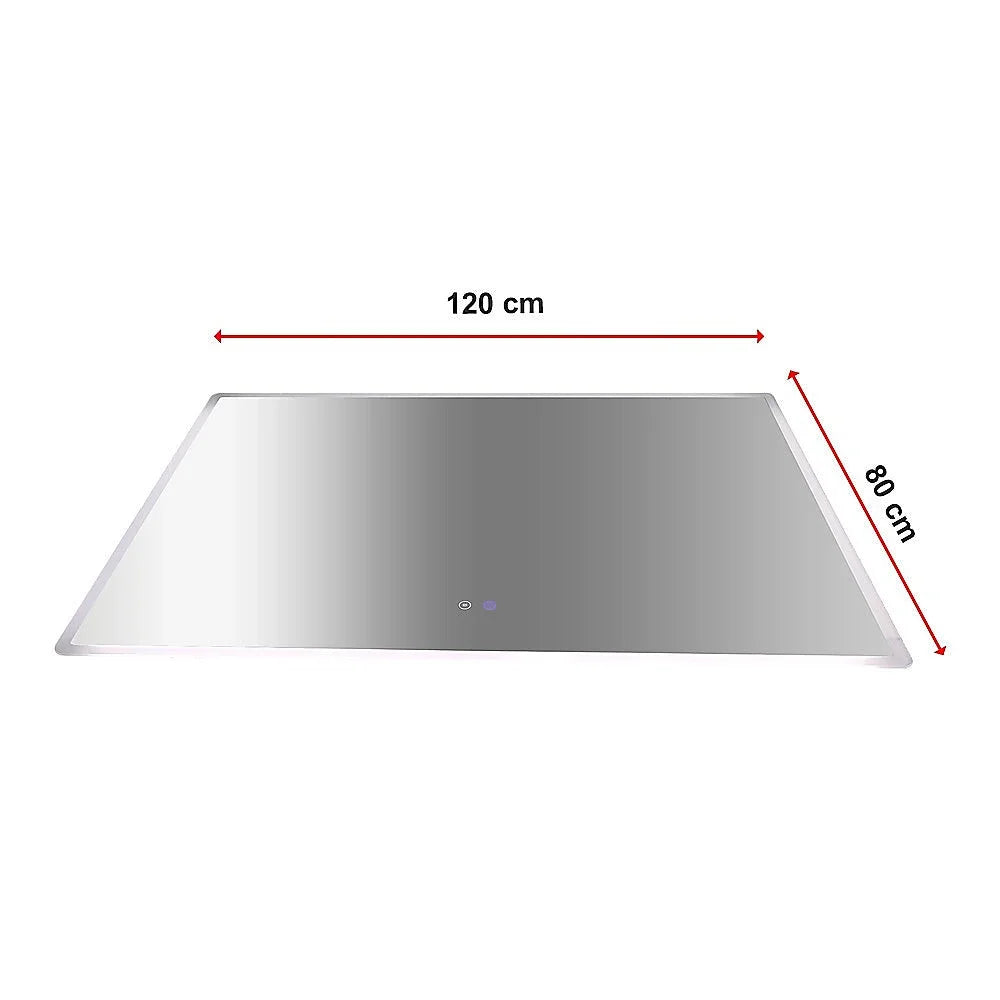 Rectangular Mirror LED Anti-Fog Illuminated Bathroom Living