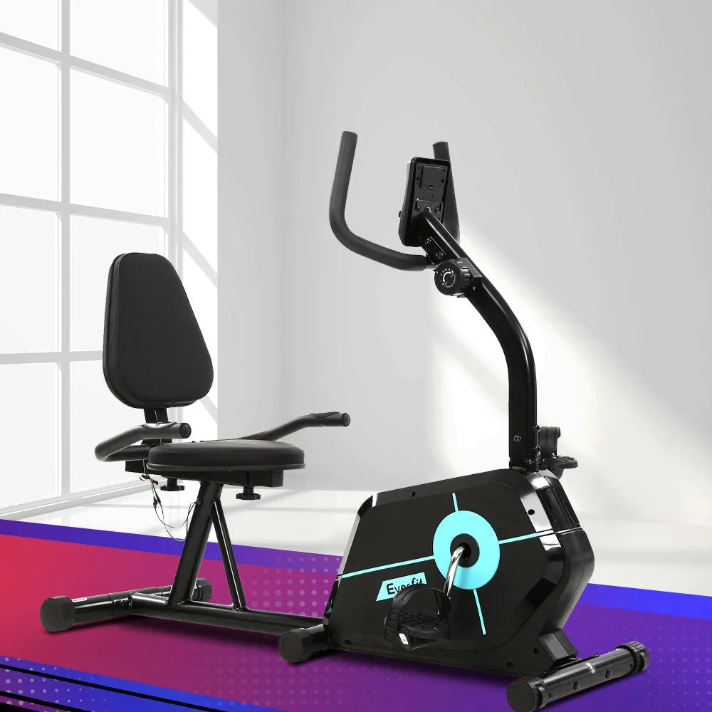 Recumbent Exercise Bike Magnetic Fitness Cycle Trainer Gym