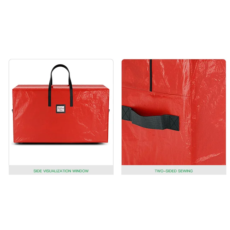 Red 135*34*68CM Durable Dustproof Christmas Tree Storage