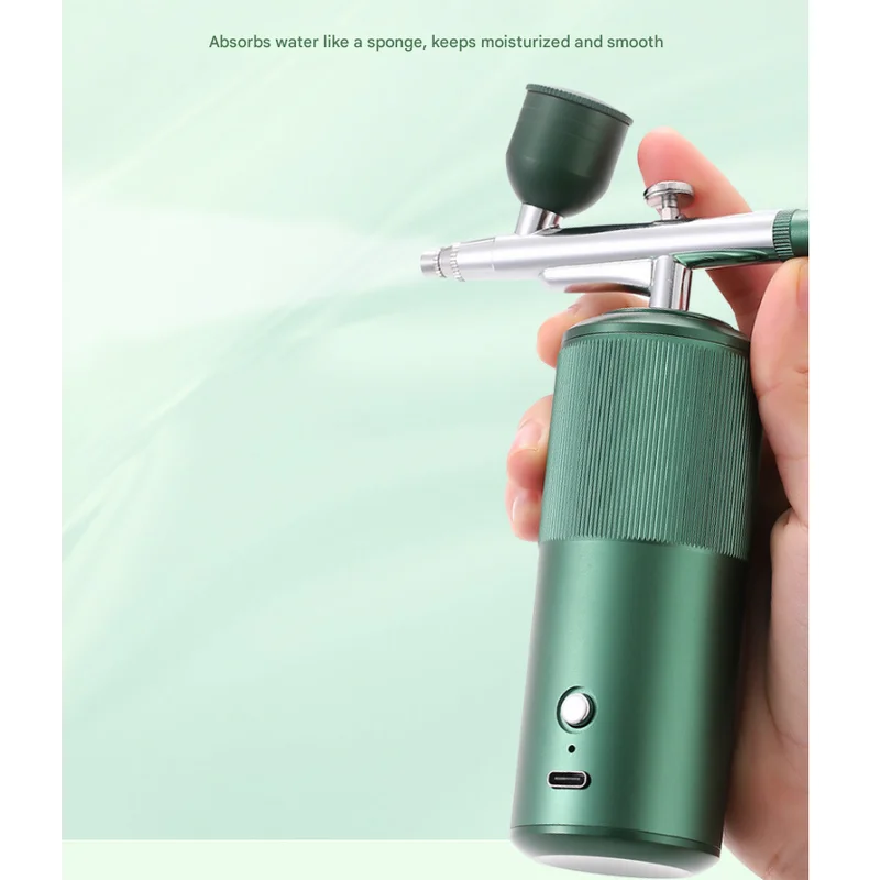 Red Portable Oxygen Infusion Airbrush - Facial Mist Sprayer