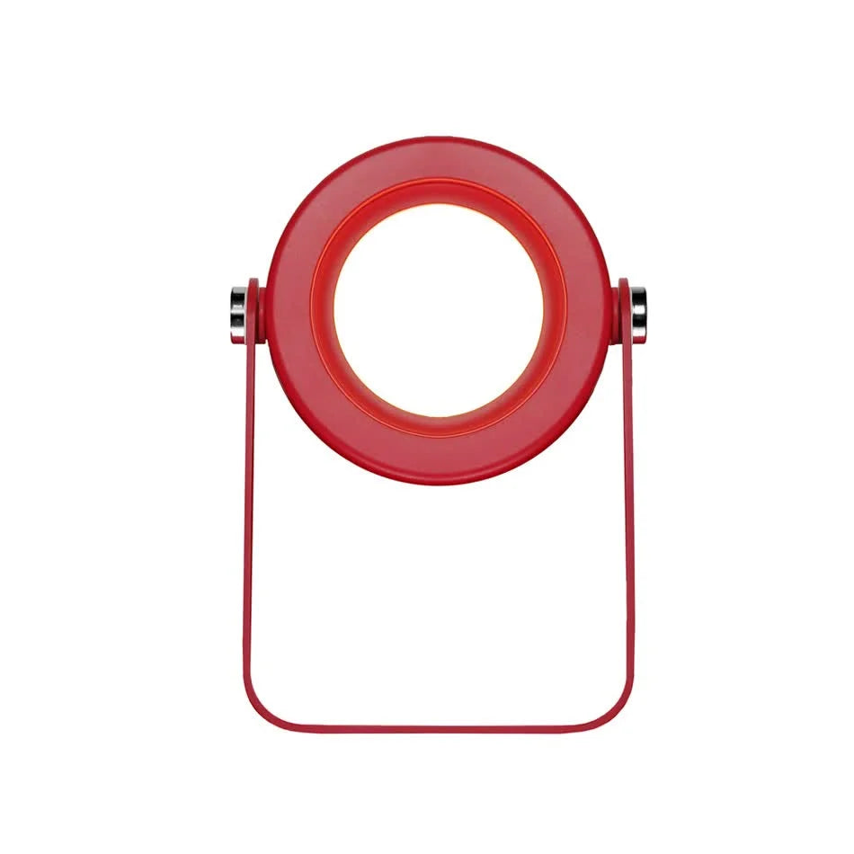 Red Transformable Lantern Desk Lamp with USB Rechargeable