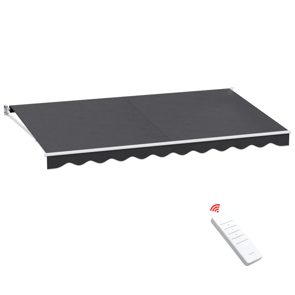 Retractable Folding Arm Awning Motorized Sunshade 4.5M x