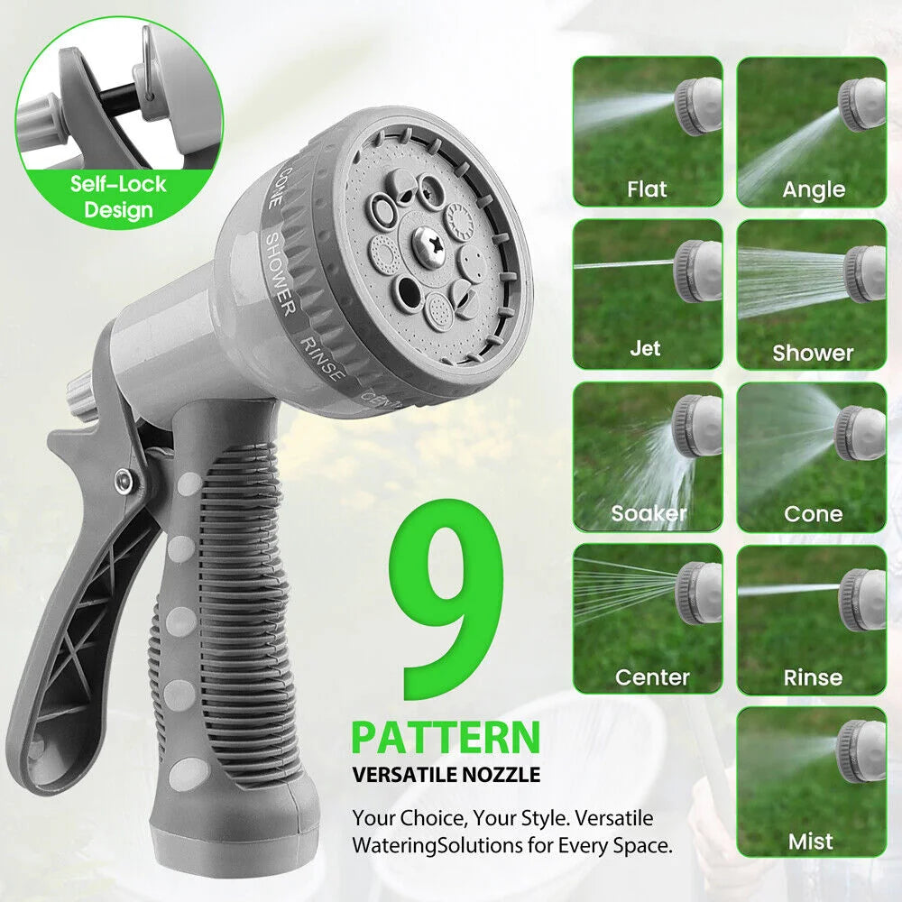 Retractable Garden Air Hose Reel 10M with Auto Rewind Wall