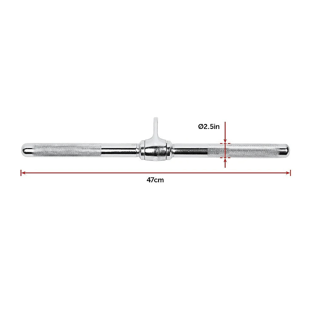 Revolving Straight Bar Cable Attachment - Fitness