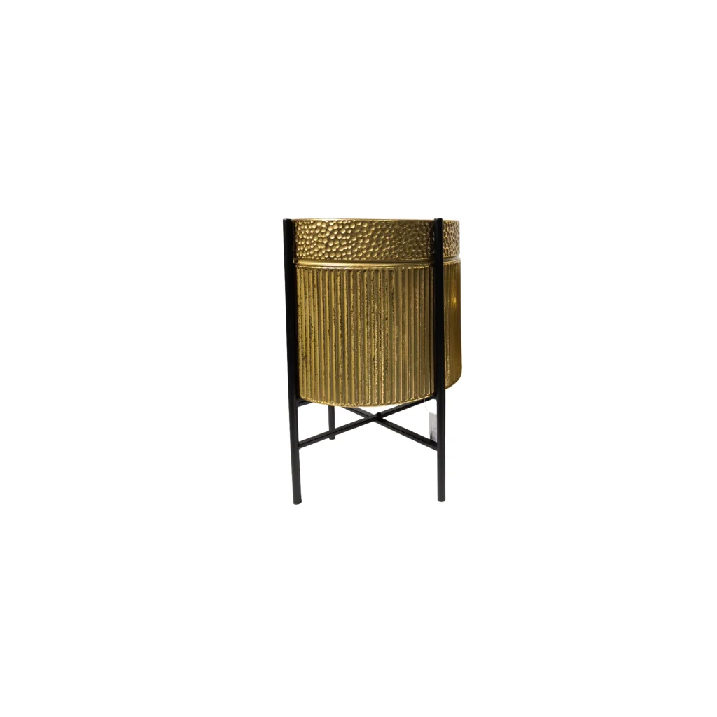 Rex Gold Planter - Gold - Large - Home & Garden >
