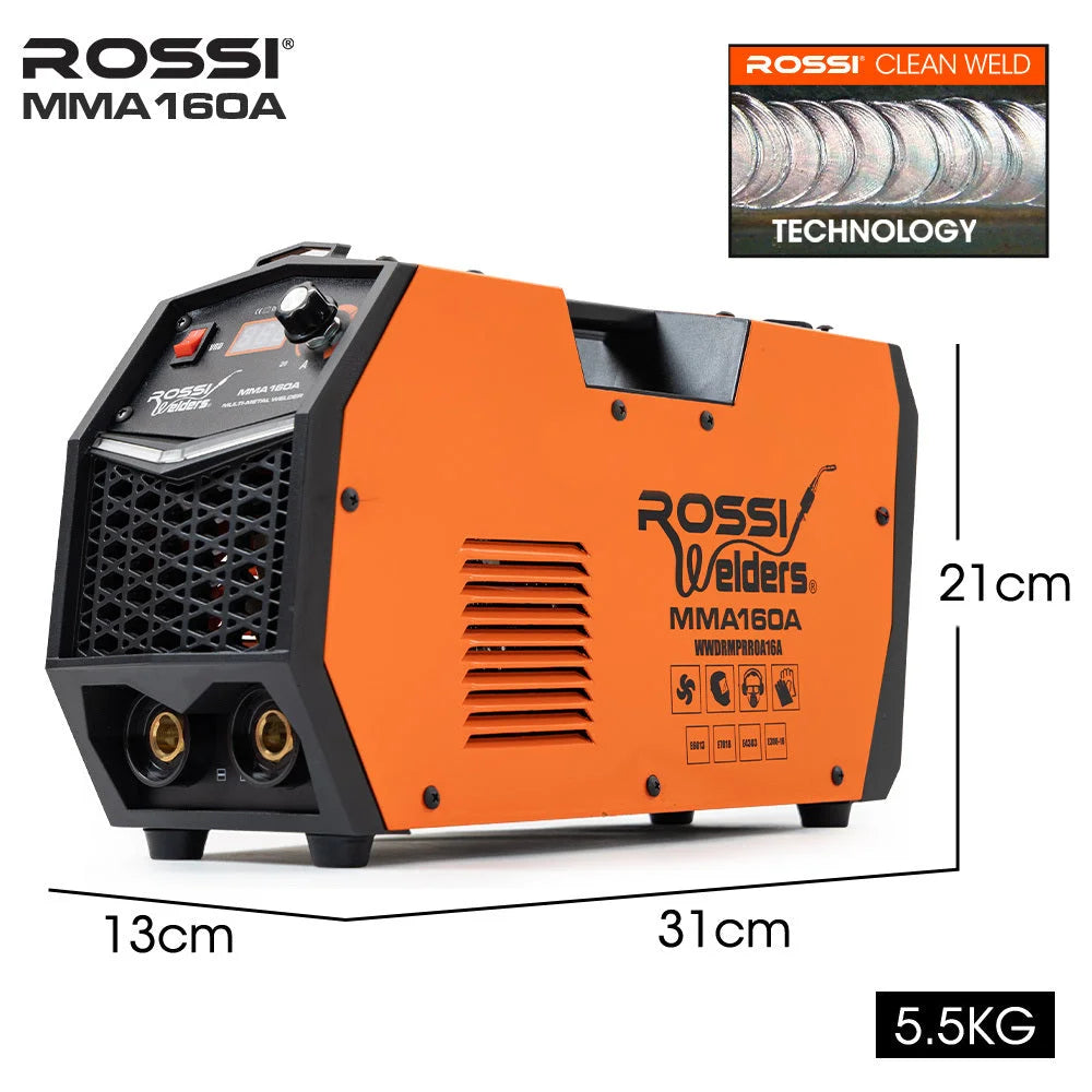 ROSSI 160 Amp Inverter Stick Welder ideal for Stainless