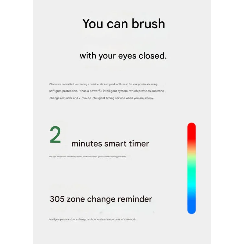 Rotating Electric Toothbrush with 3D Cleaning Action - 3