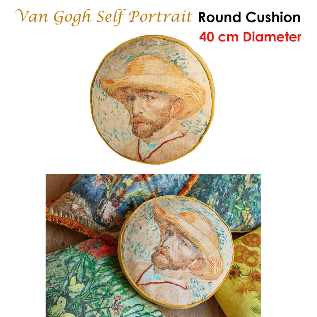 Round Cushion Bedding House Van Gogh Self Portrait