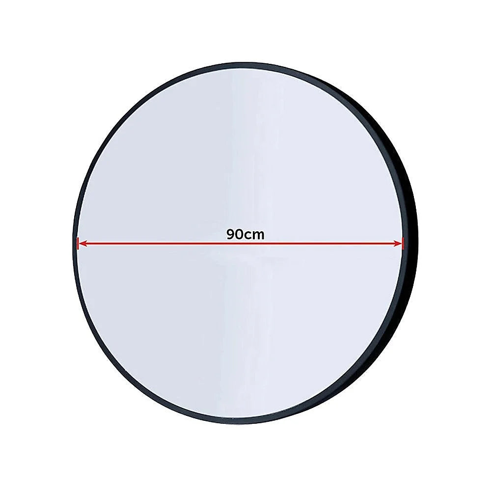 Round Wall Mirror Bathroom Makeup 90cm By Della Francesca