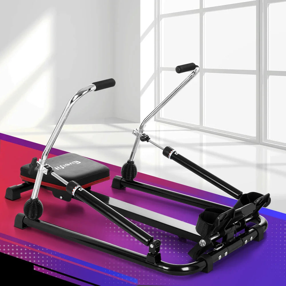 Rowing Machine 12 Levels Hydraulic Rower Fitness Gym