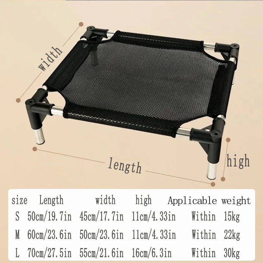 S Breathable and Cooling Elevated Pet Bed - Perfect