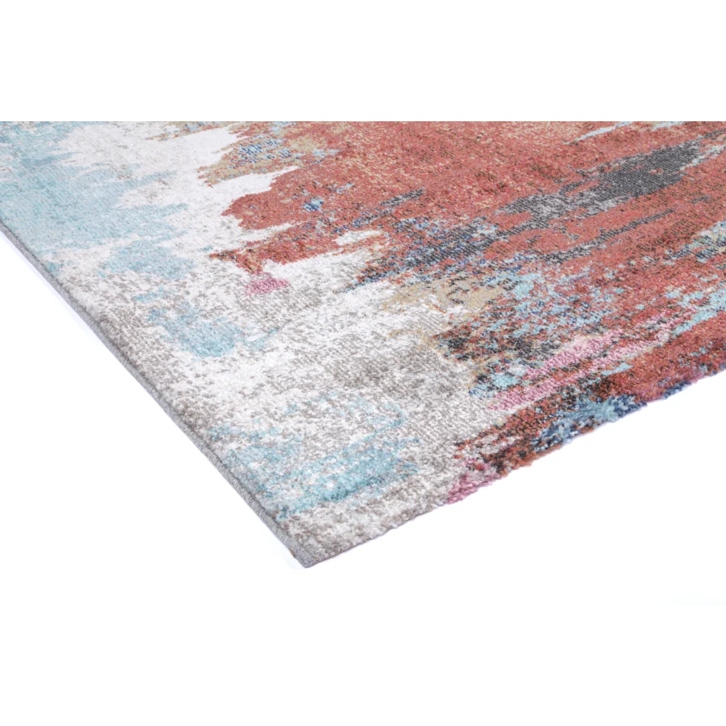 Salsa Jorge Blue Terracotta Abstract Rug - 160x230 - Home &