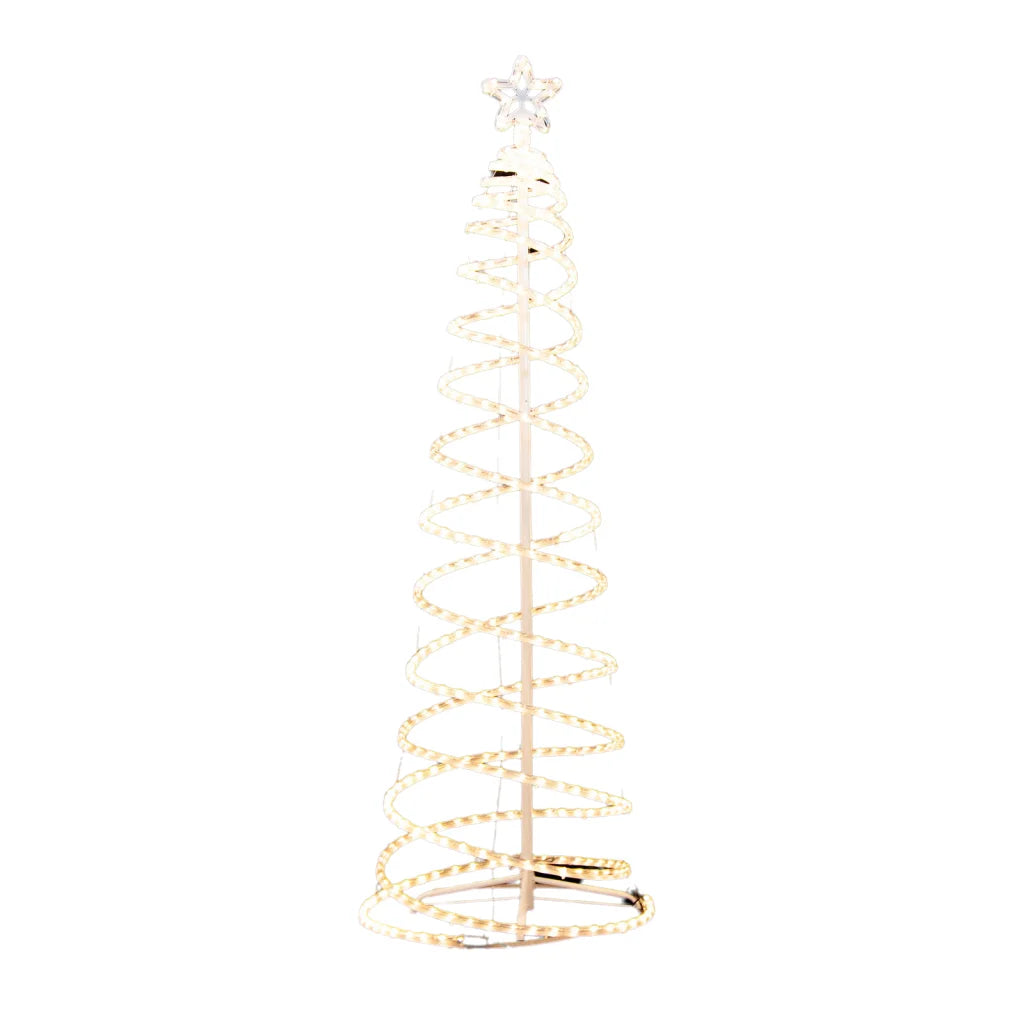 Samland Led 185cm Spiral Rope Light Christmas Tree Star