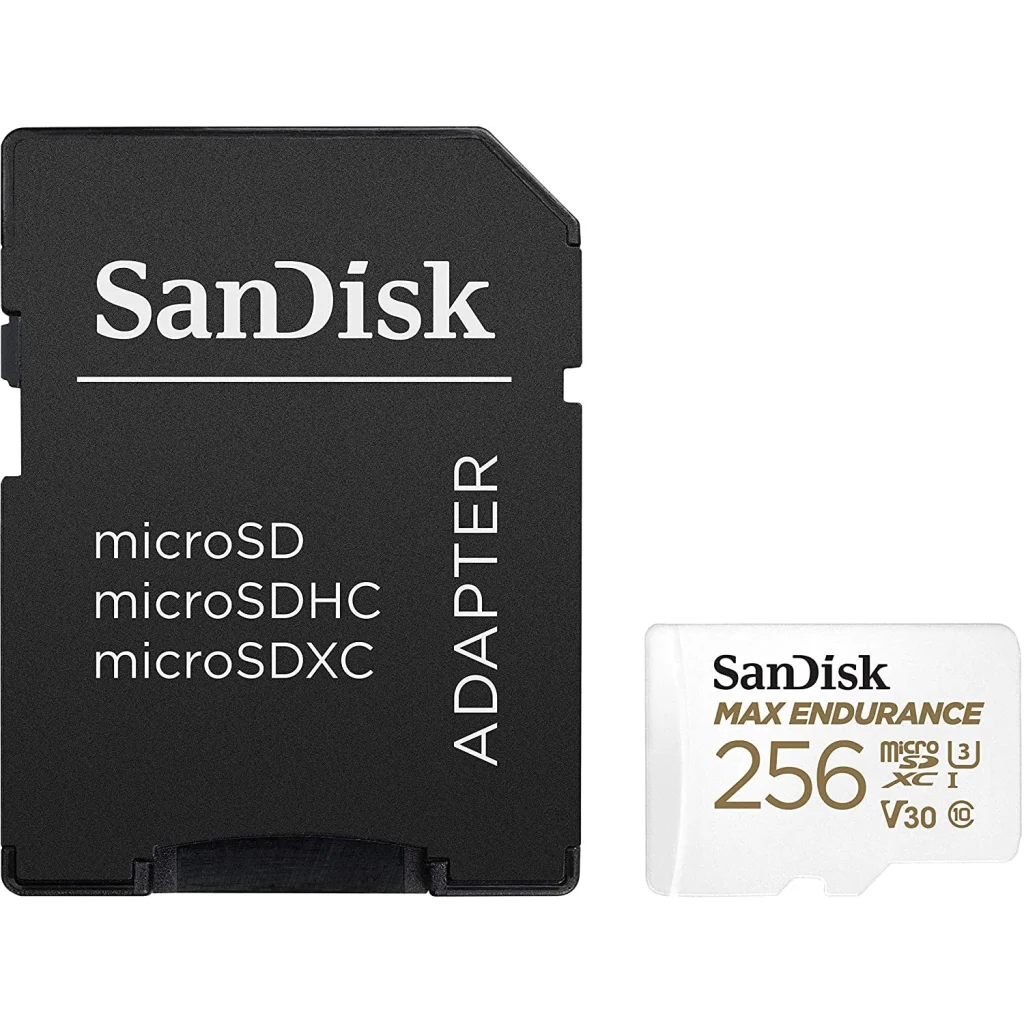 SanDisk Max Endurance MicroSDXC Card SQQVR 256G UHS-I C10