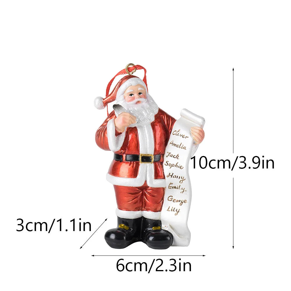 Santa Claus Christmas Ornament - Resin Figurine