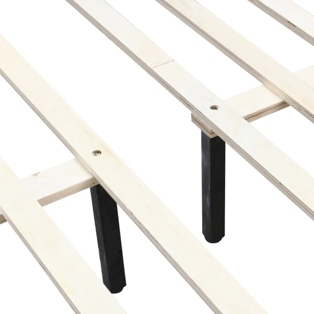 Scandi Bed Base - Queen - Furniture > Bedroom > Beds & Bed