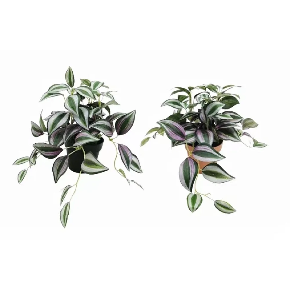 Set 2 Artificial Inch Plant in Pot Assorted 23cm - Home &