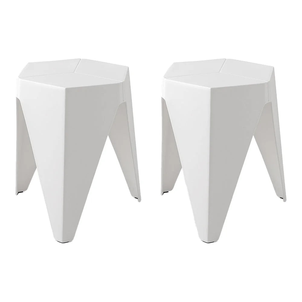 White plastic jigsaw puzzle board with tabletop context and item shape