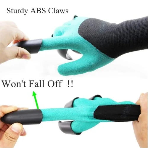 Set of 2 Tough Built in Claws Garden Guru Gloves - Home &