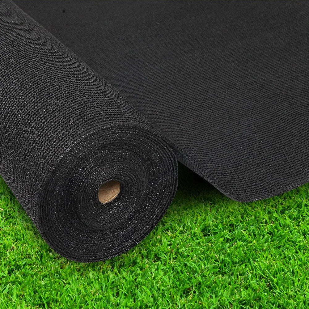 Shade Sail Cloth 3.66x20m Black - Instahut