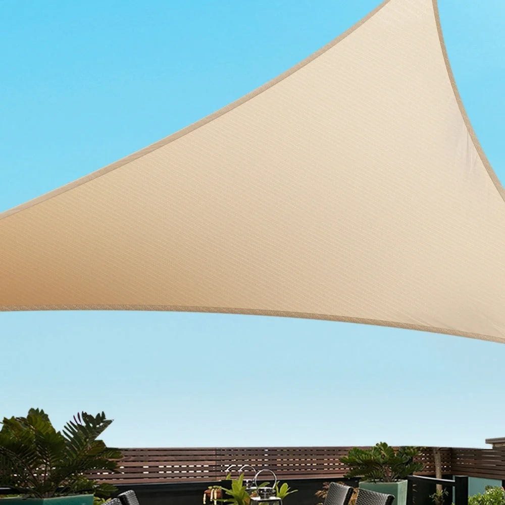1x6 shade sail with material weave and tidy border