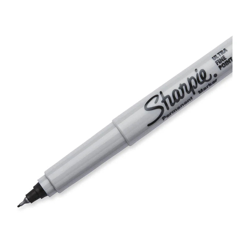 SHARPIE Permanent Marker Ultra Fine Point Black (Pack of 2
