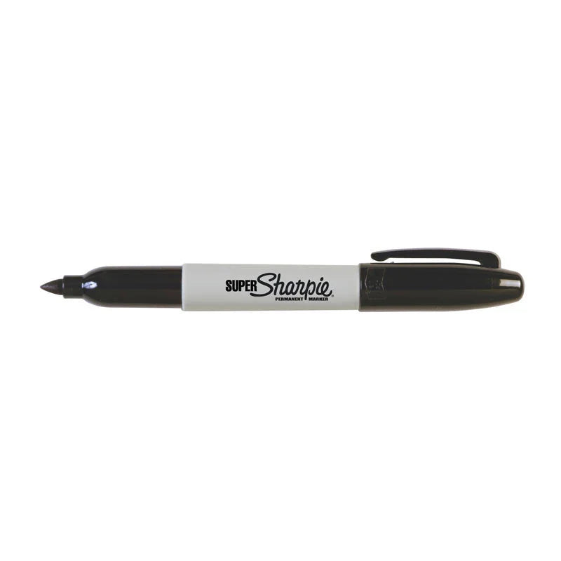 SHARPIE Super Fine Point Permanent Marker Black (Box of 12)
