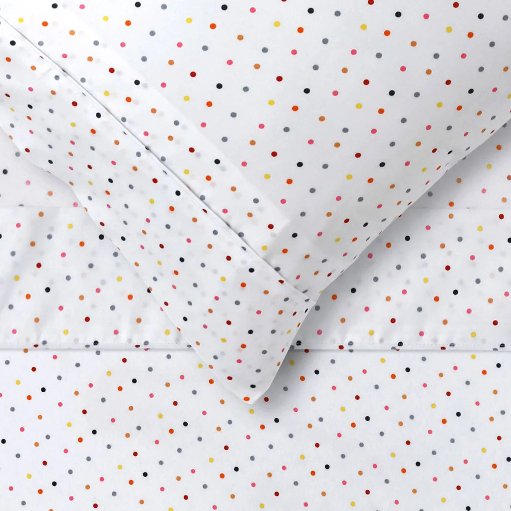 Sheet Set Happy Kids Polka Multi Printed Microfibre