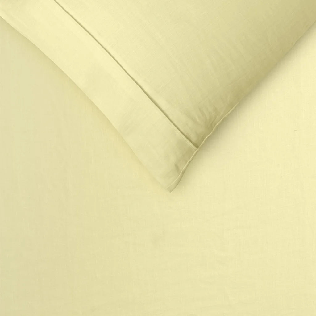 Sheet Set King Vintage Design Homewares 100% Butter - Home