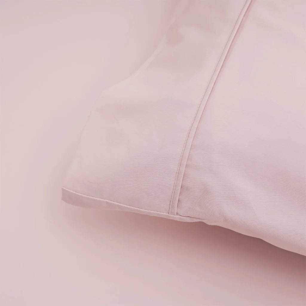 Sheet Set Single 400TC Blush Bamboo Cotton 40cm Wall