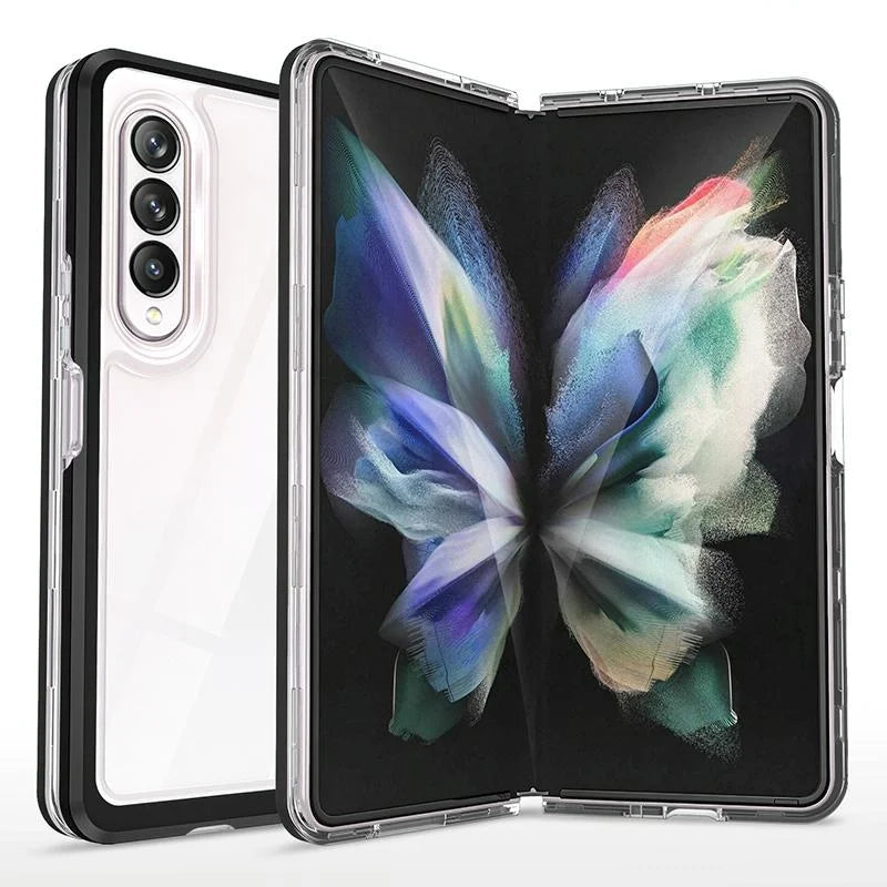 Shockproof Clear Acrylic Tpu Case For Samsung Galaxy Z Fold 4-1915196530143399936