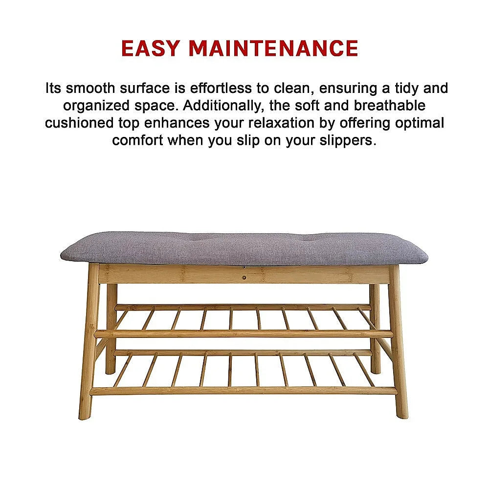 Shoe Stool Storage Rack Cabinet - Multifunctional Space