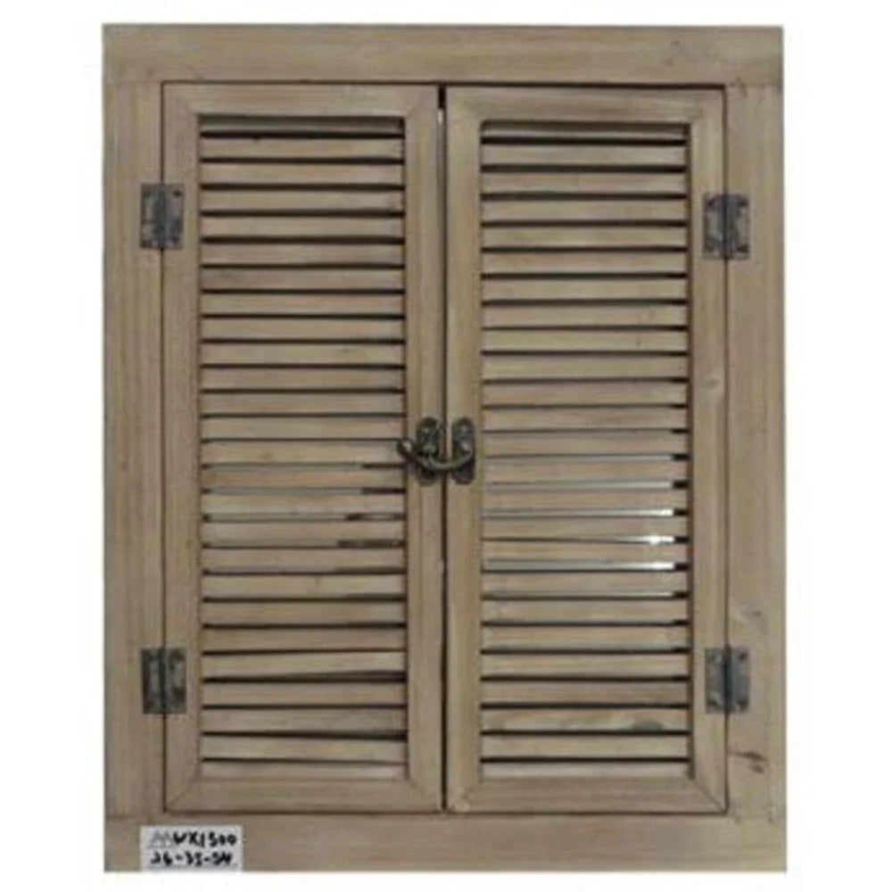 Shutter Frame Wall Mirror 56cm - Home & Garden > Decor >