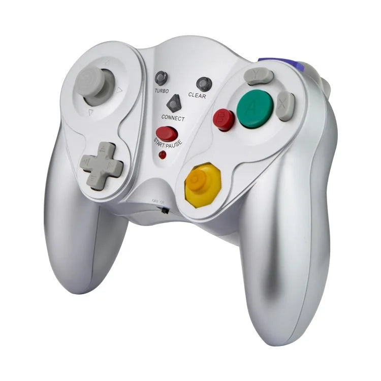 Silver Wireless Gamepad For Nintendo Ngc