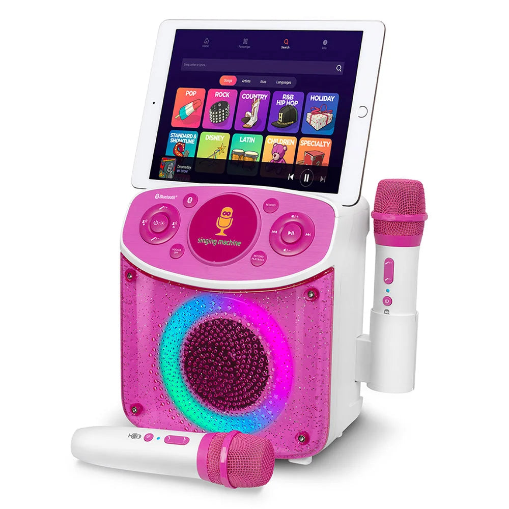 Singing Machine Mini Sparkle Bluetooth Karaoke Speaker