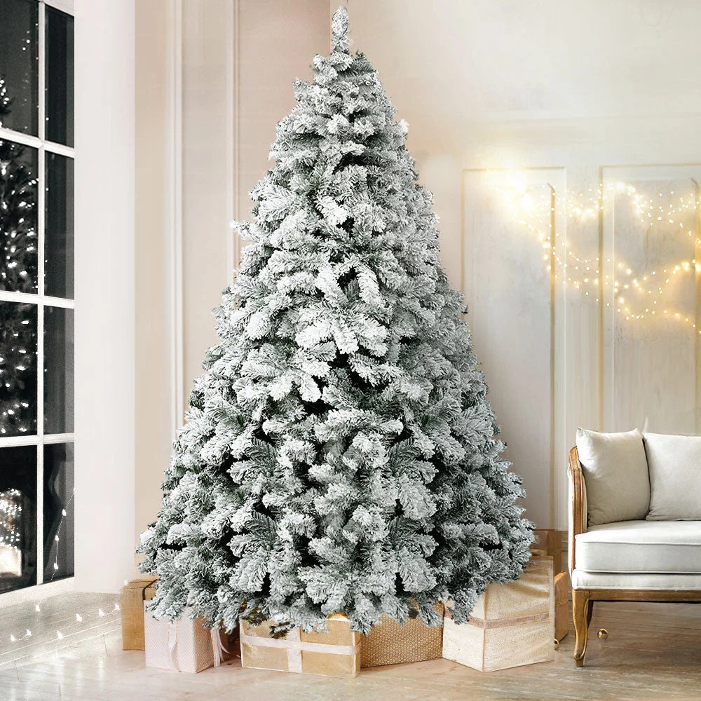 Snowy Christmas Tree 2.4M 8FT Xmas Decorations 859 Tips